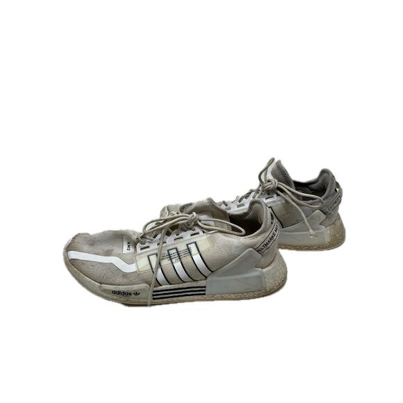 adidas NMD R1 V2 White Black Mens 13 - Picture 2 of 7